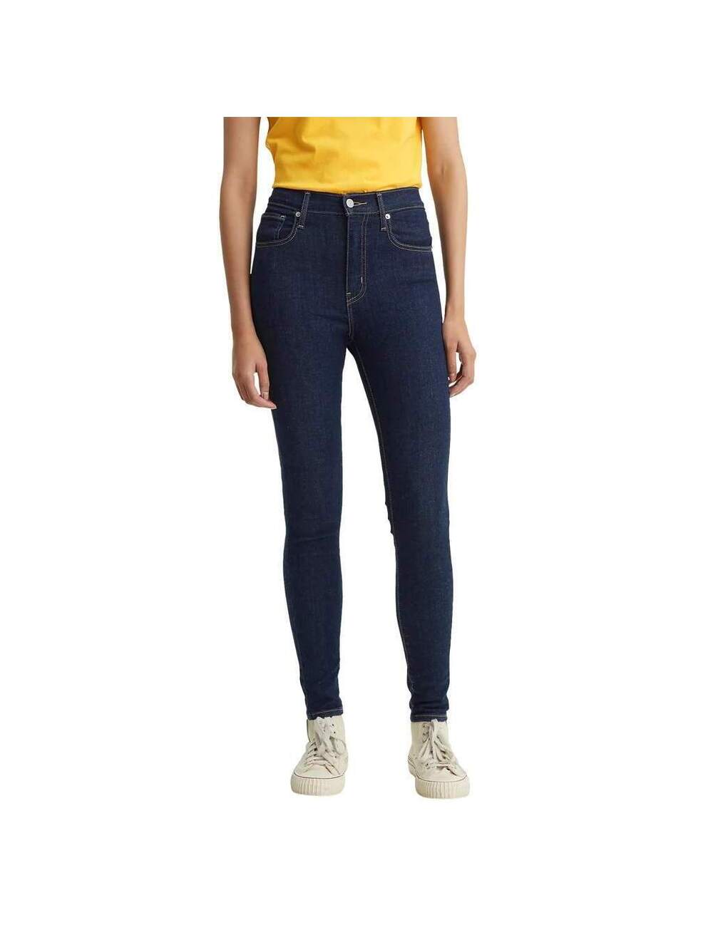 Levi's Mile High Super Skinny Jeans Extra High Rise, Dark Indigo Stretch, 27x30